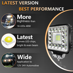 SAN YOUNG LED cube light installed on a truck for rugged terrain
