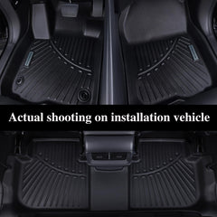 SANBAN-AXE Tahoe floor mats are easy to clean with hose or cloth.