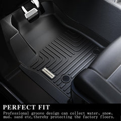 SANBAN-AXE Tahoe floor mats high-wall design traps debris and spills.