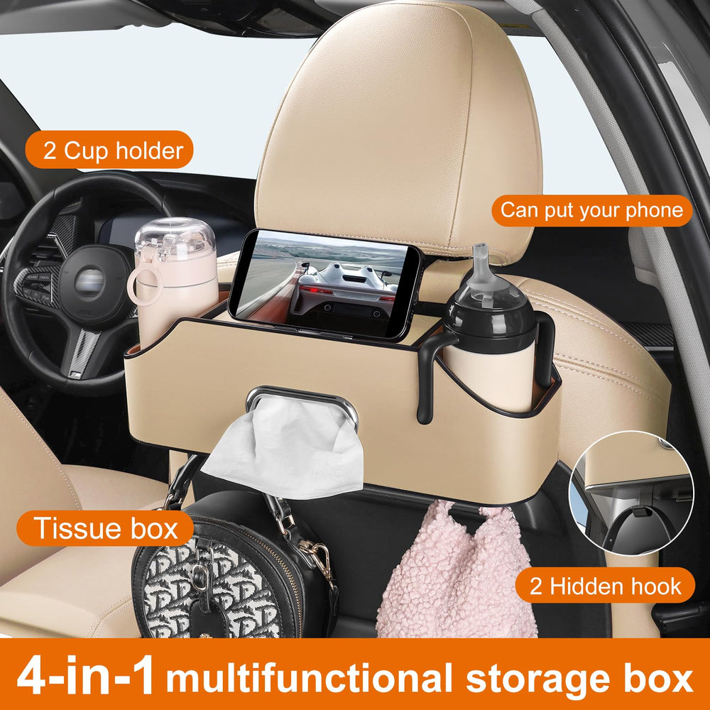 Sancaral sturdy headrest hooks provide extra storage space.
