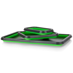 SANDOR collapsible magnetic parts tray medium holds bolts on a workbench