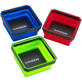 SANDOR collapsible parts tray blue extended holds screws and bolts within easy reach