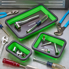 SANDOR magnetic base sticks to metal surface keeping tools within reach
