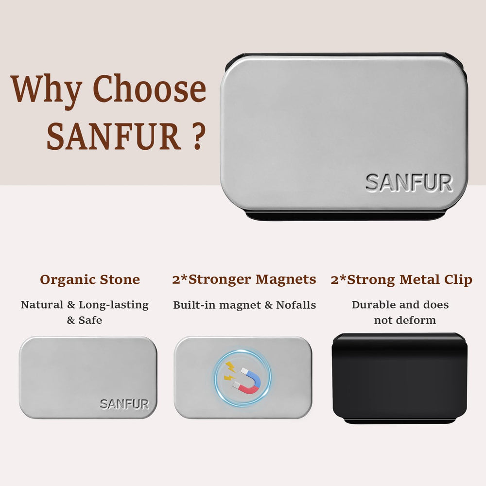 SANFUR Stone air freshener diffuser for cabin with month-long fragrance diffusion