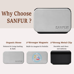SANFUR Stone air freshener diffuser for cabin with month-long fragrance diffusion