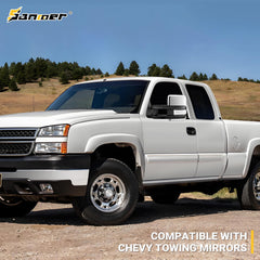Sanooer chrome switchback heated mirrors resist fog and frost