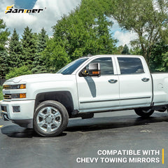 Sanooer manual telescoping feature expanding rear view during lane changes