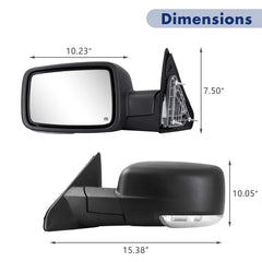 Sanooer puddle lamp side mirror improves curb visibility in low light