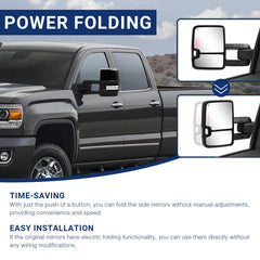Sanooer switchback LED turn signal on mirror provides clear front signaling.