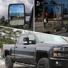 Sanooer Switchback mirror backup lamp aids parking in low light