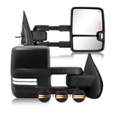Sanooer Switchback towing mirror for Silverado 1500 side view enhances towing visibility.