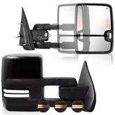 Sanooer Switchback tow mirror left front view, improving highway visibility and awareness.