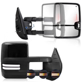 Sanooer switchback towing mirror left view enhances visibility for safer lane changes