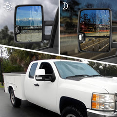 Sanooer Switchback mirror with integrated turn signal aids signaling.