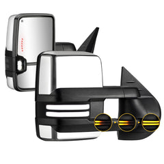 Sanooer Switchback chrome front-side view mirrors for improved highway visibility