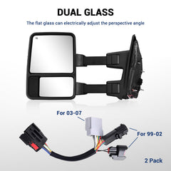 Sanooer Excursion 2000-2005 mirror with dual glass for wider view.