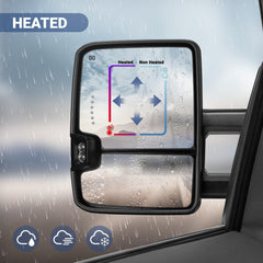 Sanooer towing mirror folding telescopic reduces space in tight spots
