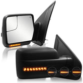 Sanooer towing mirror for Ford F-150 left side with enhanced visibility and stability.