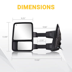 Sanooer package includes mirrors harness adapter and installation guide