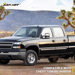 Sanooer chrome covers add durable style and mirror protection.