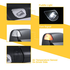 Sanooer towing mirrors power-glass adjustment for easy positioning