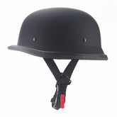 SanQing German-Style Helmet front view shows matte black finish for a sleek ride.