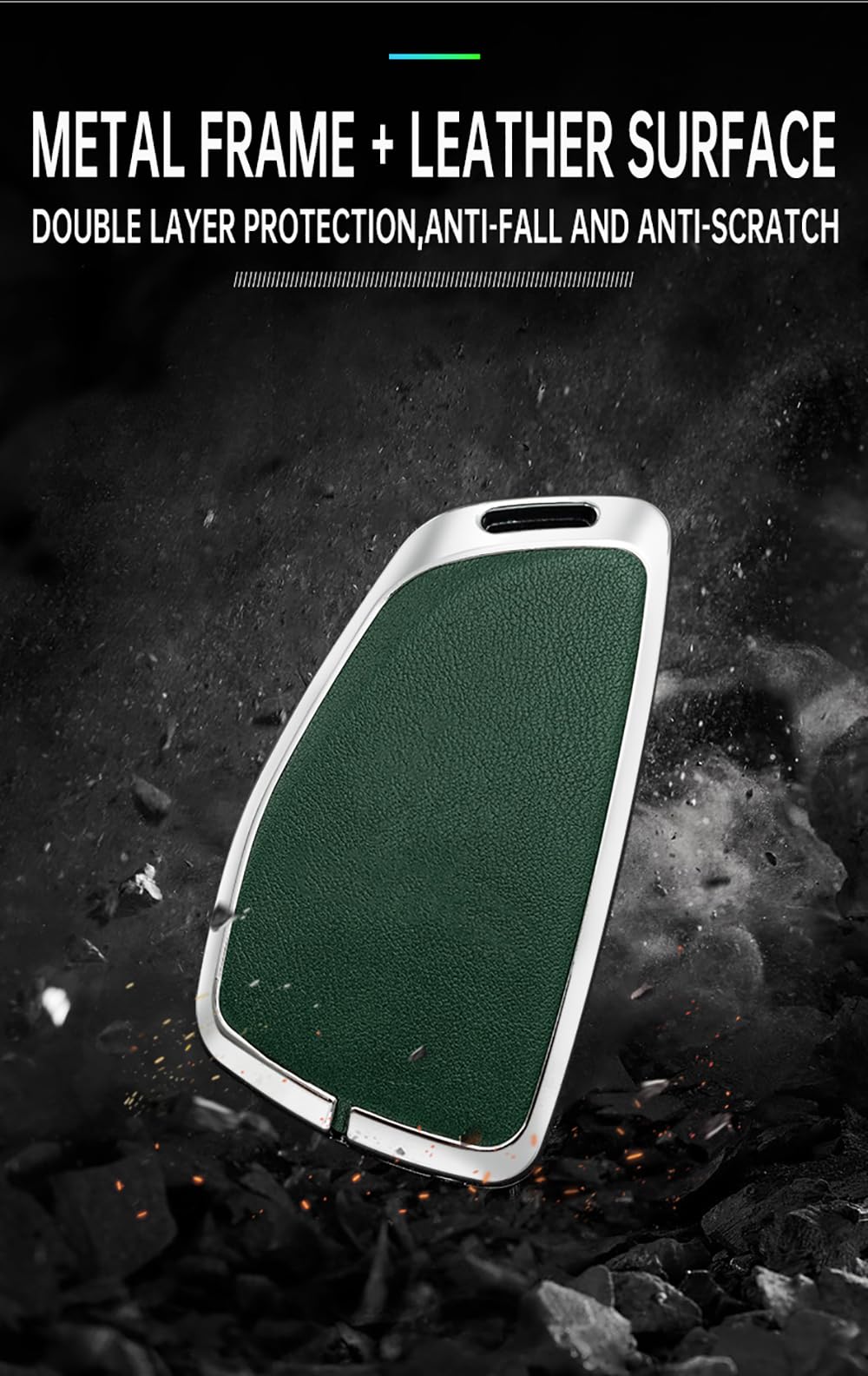 SANRILY night-shine design – sleek PU leather seen in low light environments.