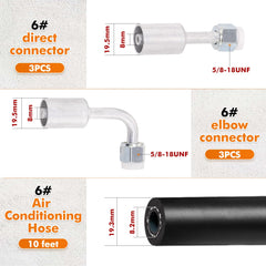 SANTANTOOOL 10 AC hose 2m supports versatile field repairs