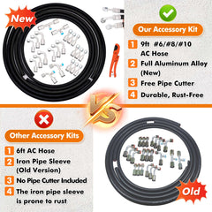 SANTANTOOOL 6 AC hose 2m for durable, snug AC connections