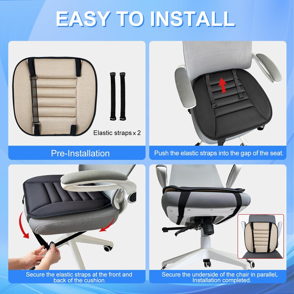 Sanwom anti-slip plum buckles keep the cushion secure during drives.