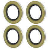 Sanyasi Dexter Texcom double lip seal close-up for durable trailer bearing protection