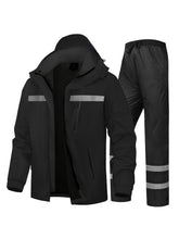 SaphiRose rain suit with hood visor for weather protection