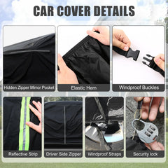 SAPUBK Bronco cover showing driver-side zipper for easy access.