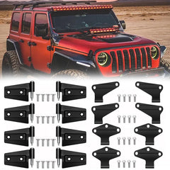 Saree 4-door hinge outside view for Jeep Wrangler JK with rugged aluminum build