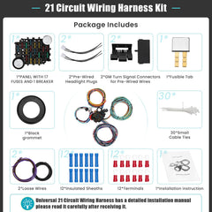 Saree harness labels every 5 inches for quick wiring reference