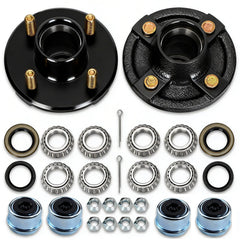 Saree trailer hub kit packaging shows secure individual boxes for safe shipping.