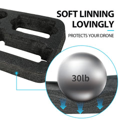 SARLAR sponge-lining interior cushions Fanttik vacuum against scratches.