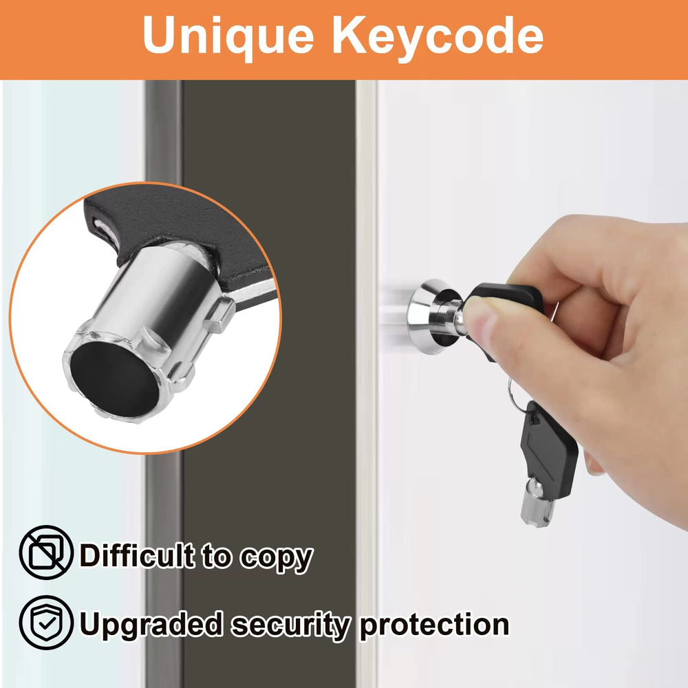 Sartatue cam lock chrome-plated and rust-resistant for durability