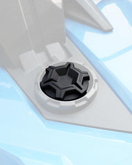 SAUTVS black tank lid complements Slingshot styling and protects fuel entry