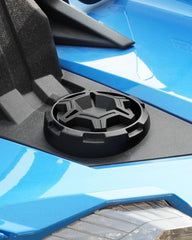Finger groove design on SAUTVS cap improves grip during refueling