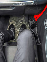 DP3 pocket accessible from passenger side for quick access