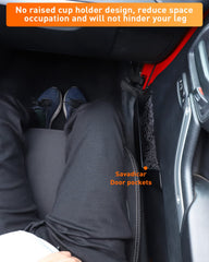 Savadicar DP5 Jeep Wrangler interior accessory enhances door storage without bulk.