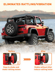 Durable latch replacement aspect of Savadicar TL01 reducing tailgate wobble.