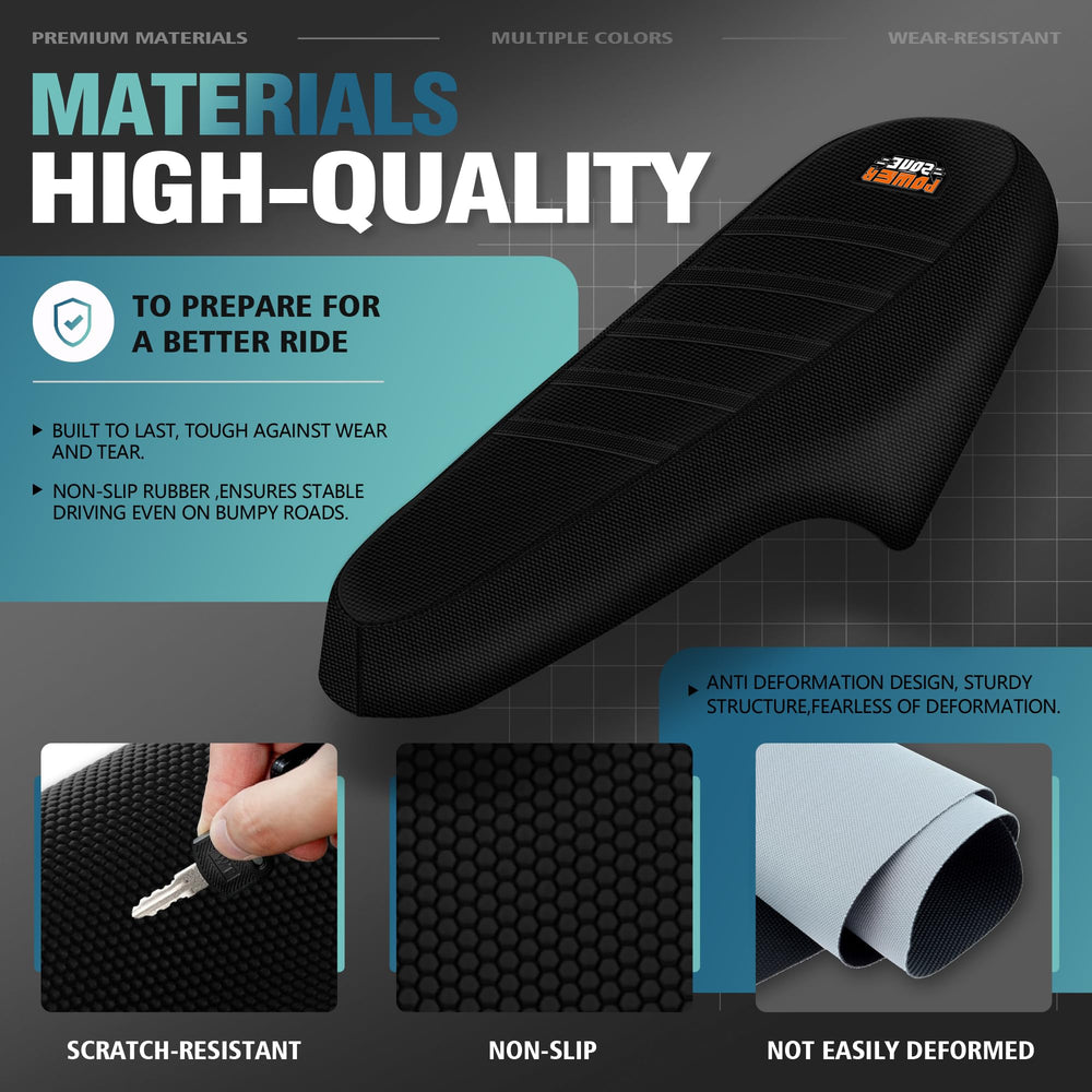 Sawrain waterproof rubber layer protects the saddle from moisture and wear.