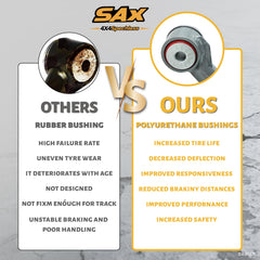 SAX 4X4speechless brand warranty and responsive support for your control arms.