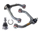 SAX 4X4speechless front upper control arm bolt-on assembly for lifted trucks improves alignment.