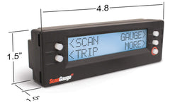 ScanGauge SG2 diagnostic screen highlights DTC checks and quick code clearing.