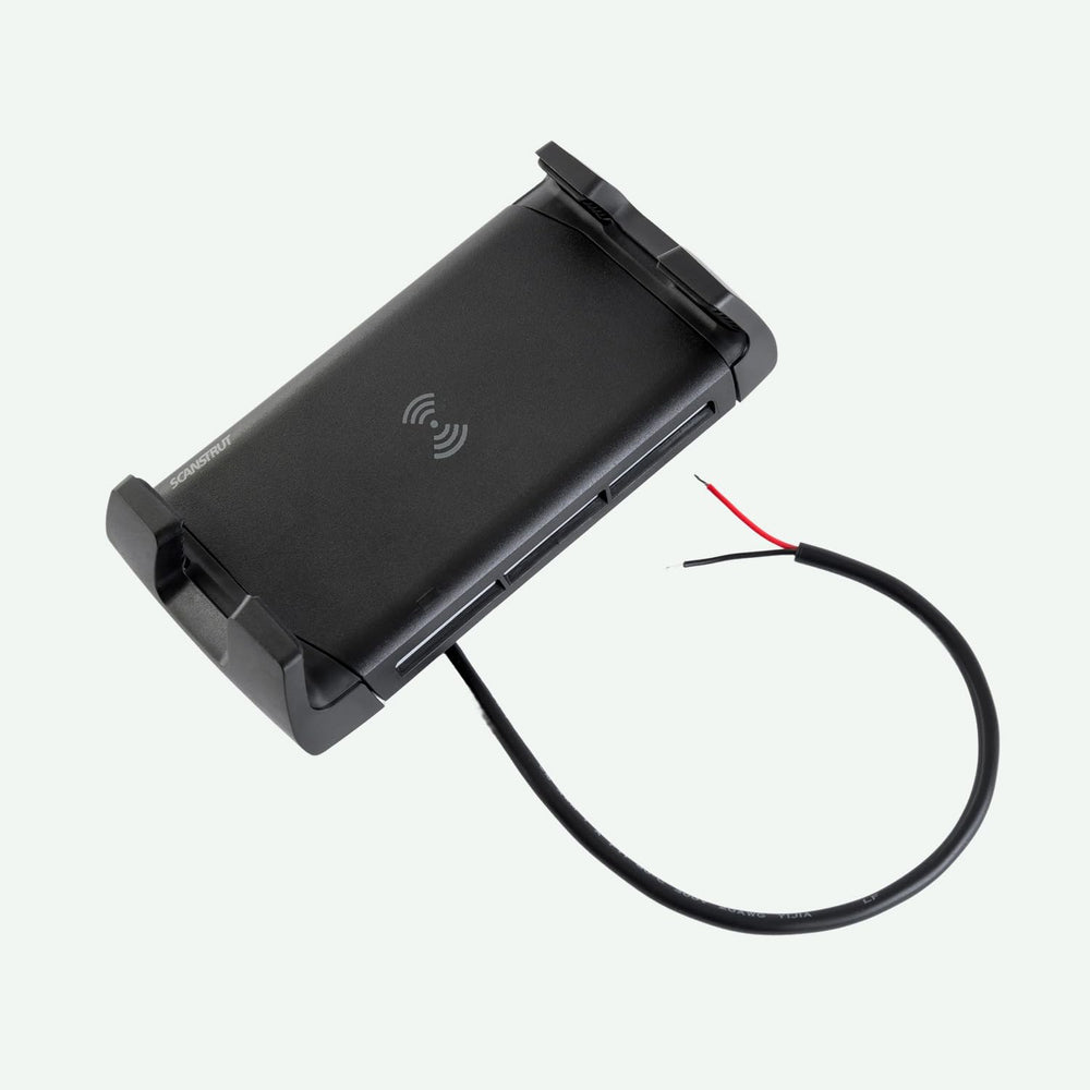 Scanstrut Active IPX6 enclosure safeguards charging in rough seas.