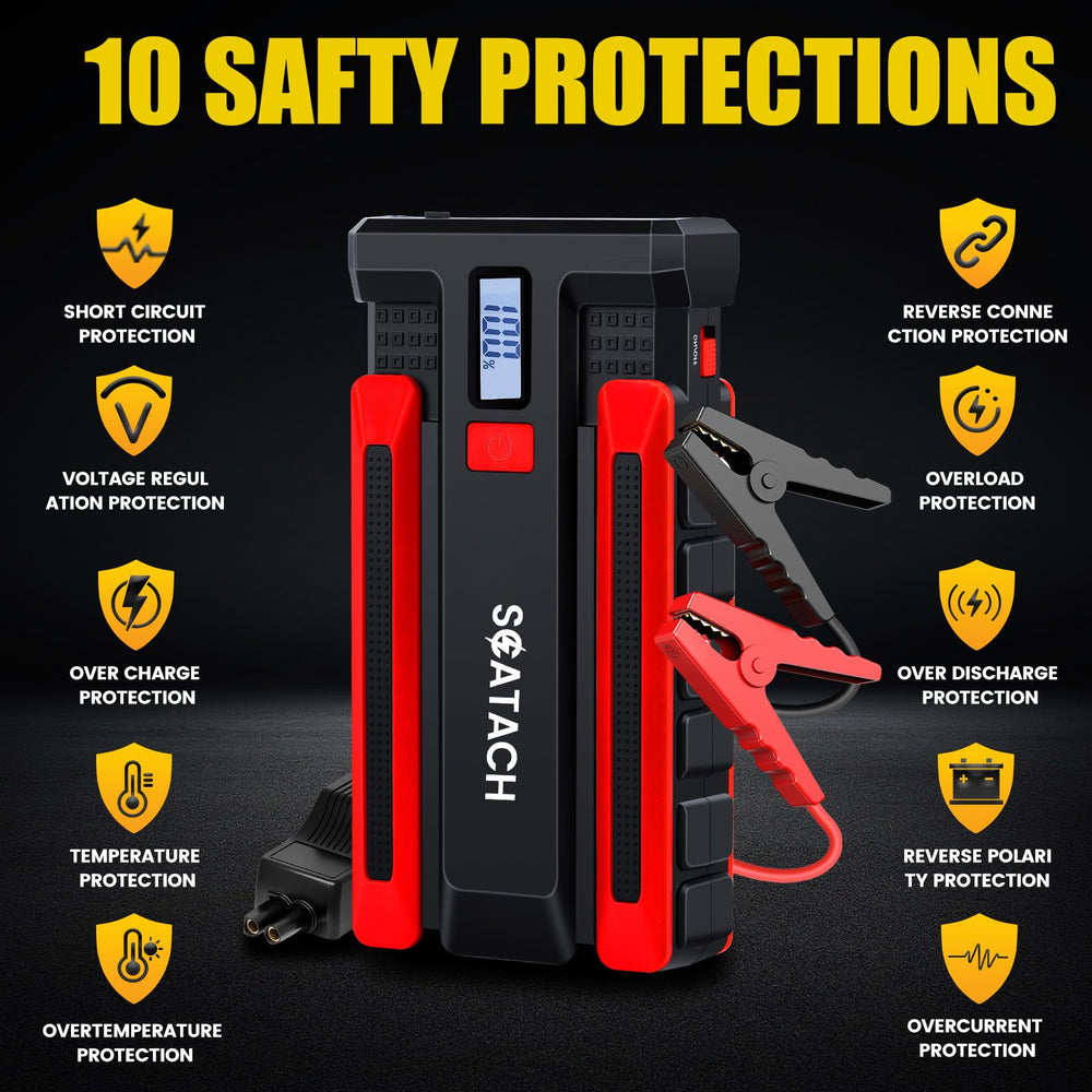 Scatach 6000A compact size fits in a glove compartment for travel.