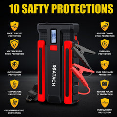 Scatach 6000A compact size fits in a glove compartment for travel.